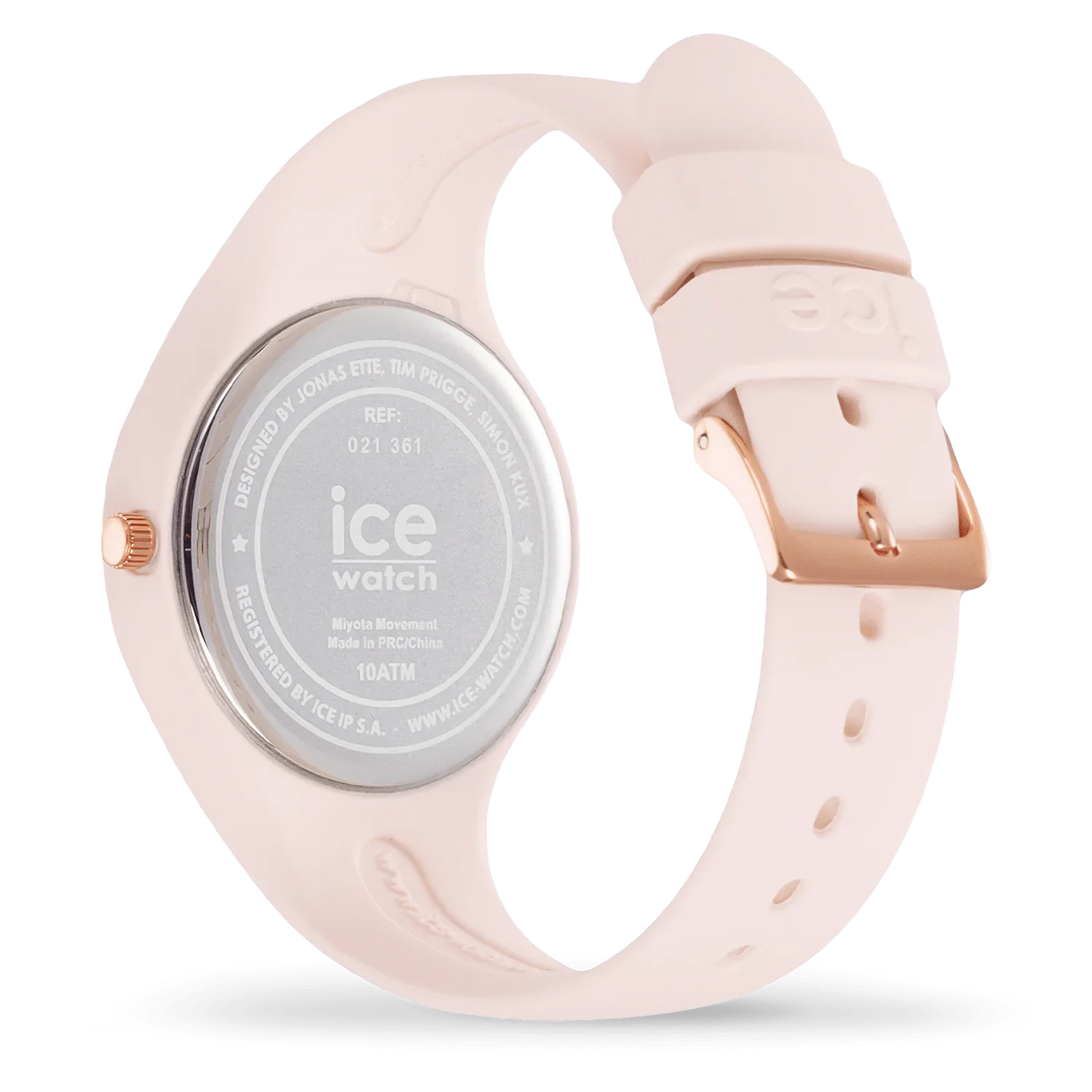 ICE Horizon Nude Watch Small 021361 with pink strap and elegant sunset-inspired design.