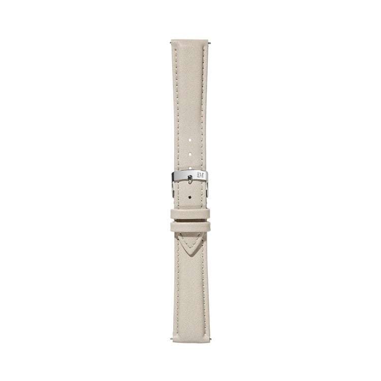 Morellato Trend Nappa Grain Vegan Leather Strap in neutral tone with Easy Click spring bars.