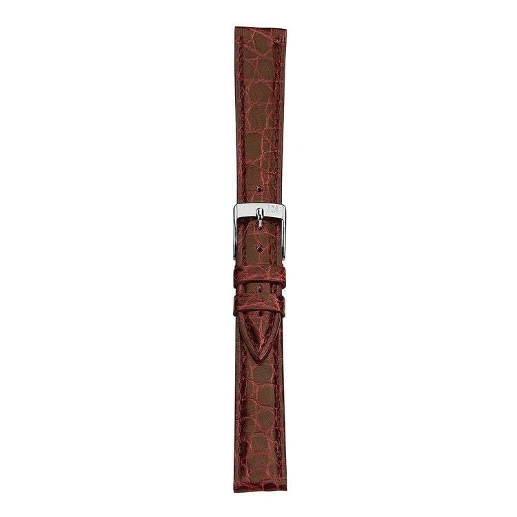 Morellato Tracy Genuine Crocodile Watch Strap in brown leather, showcasing luxury and sophisticated craftsmanship.