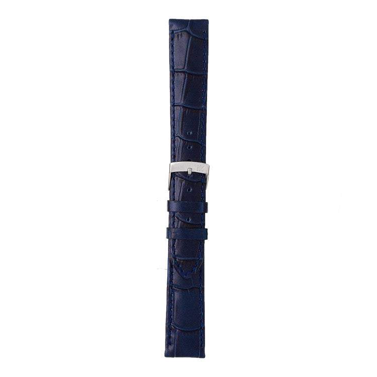 Morellato Samba alligator grain calf leather watch strap with tonal stitching and refined design.