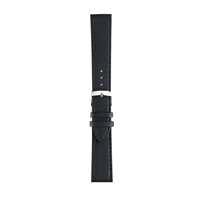 Morellato Abete Buffalo watch strap, genuine leather, sleek design, silver hardware.