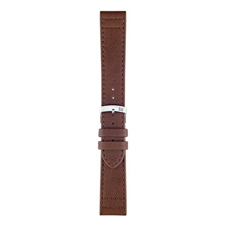 Morellato Ginepro Buffalo Grain Vegan Leather Watch Strap with tonal stitching and durable reinforcement lines.