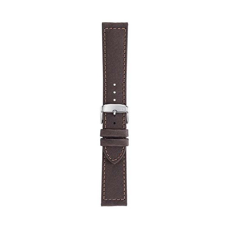 Morellato Corfu recycled fabric watch strap with steel buckle, eco-friendly design.
