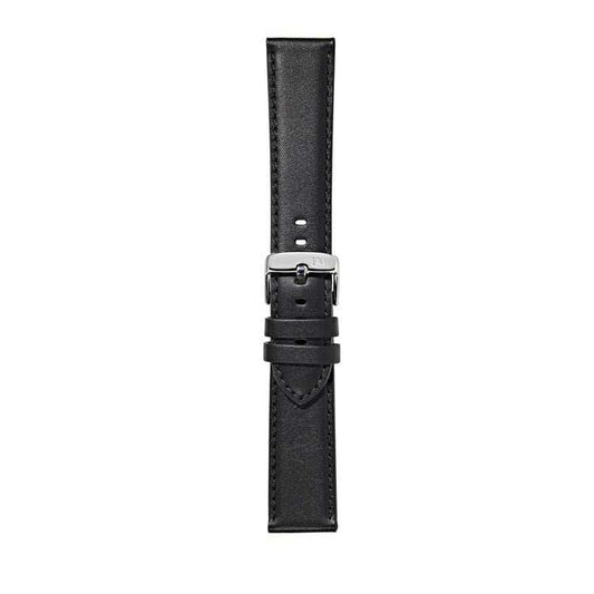 Morellato Croquet water-resistant calf leather watch strap with polished buckle.