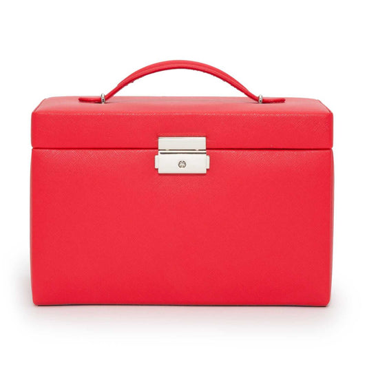 Watch Avenue UKJewellery BoxWolf Heritage Small Jewellery Box Red Saffiano 280014Watch Avenue UK