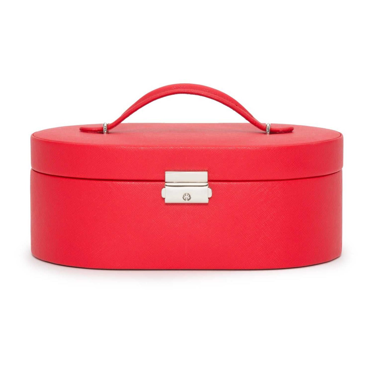 Watch Avenue UKJewellery BoxWolf Heritage Oval Jewellery Box Red Saffiano 280514Watch Avenue UK