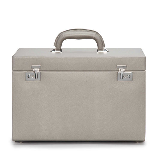 Jewellery BoxWolf Heritage Jewelry Armoire Pewter Saffiano 280834Introducing the 280834 Wolf Heritage Jewelry Armoire in sophisticated Pewter Saffiano – a stunning blend of unique style and functional design. Elevate your jewelry