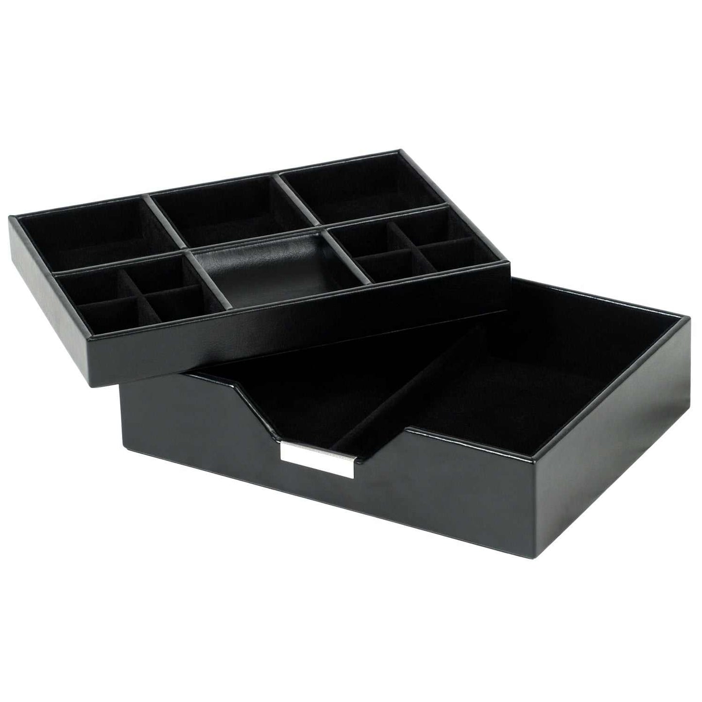 Watch Avenue UKValet TrayWolf Heritage Set of 2 Valet Trays Black 290302Watch Avenue UK
