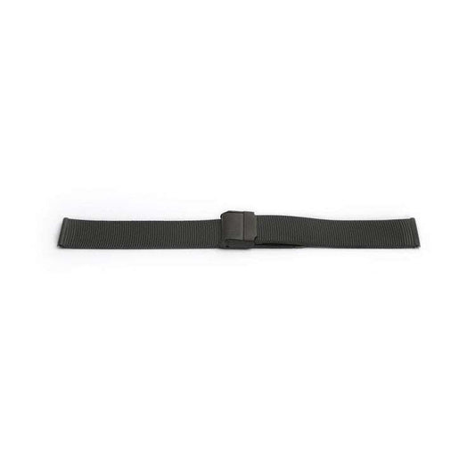 Milanese Mesh Bracelet in black, sleek stainless steel design, 22mm size.