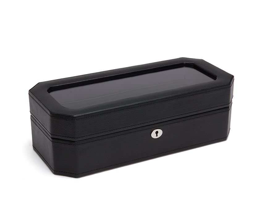 Wolf Heritage Windsor 5 Piece Watch Box Black/Purple 458303