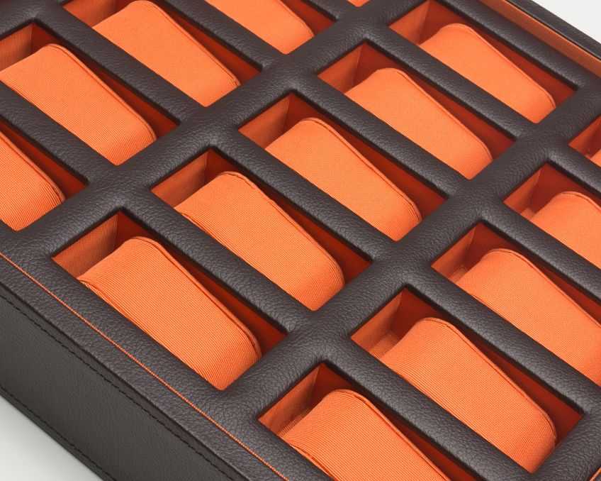 watch boxesWolf Heritage Windsor 15 Piece Watch Box Brown/Orange 458506Introducing the Wolf Heritage Windsor 15 Piece Watch Box in Brown/Orange (Model 458506) – a sophisticated and functional accessory meticulously crafted to showcase a