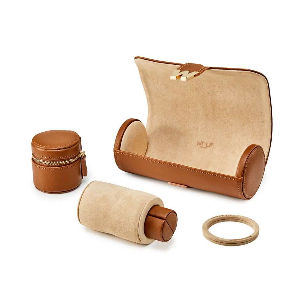 Watch Avenue UKJewellery RollWolf Cassandra Jewellery Watch Roll Cognac 800845Watch Avenue UK