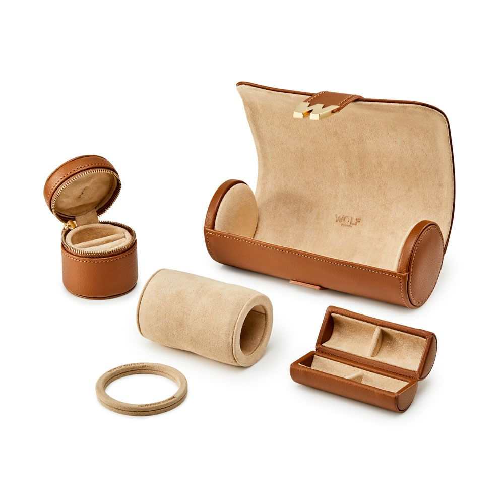 Watch Avenue UKJewellery RollWolf Cassandra Jewellery Watch Roll Cognac 800845Watch Avenue UK