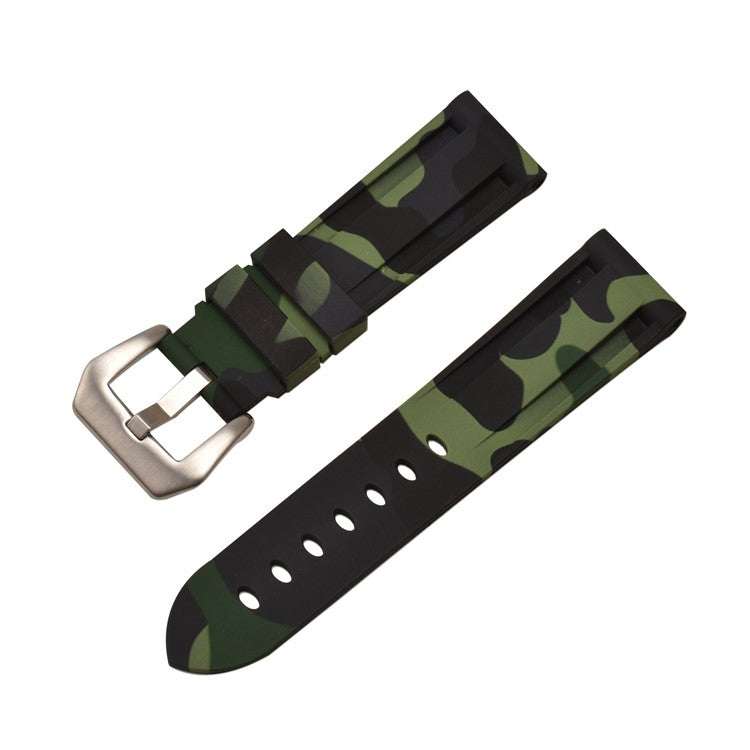 Watch StrapCamo Pattern Silicone Watch Straps - Military-Inspired Design for a BoTransform your watch with our Camo Pattern Silicone Straps, inspired by the Disruptive Pattern Material used by the British Armed Forces. Featuring iconic camouflage