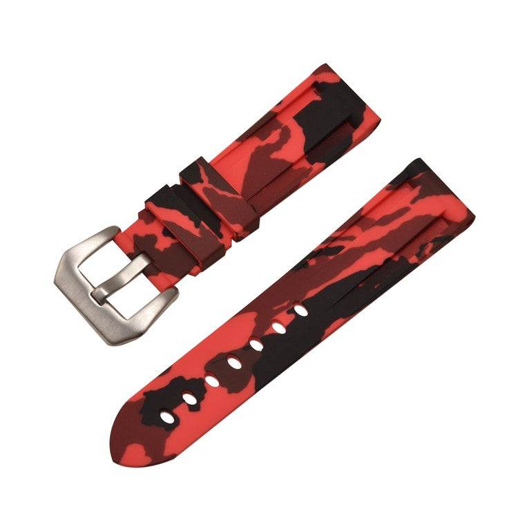 Watch StrapCamo Pattern Silicone Watch Straps - Military-Inspired Design for a BoTransform your watch with our Camo Pattern Silicone Straps, inspired by the Disruptive Pattern Material used by the British Armed Forces. Featuring iconic camouflage