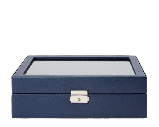 Wolf Heritage 10 piece navy watch box 995217 Watch Avenue UK