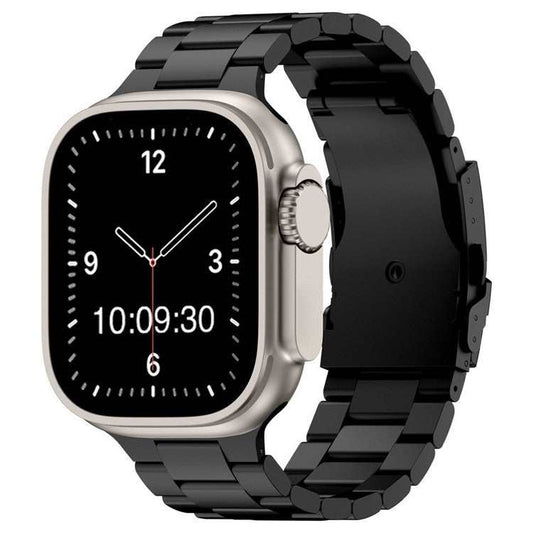 3-Link Titanium Black Apple Watch Bracelet | Lightweight & Durable