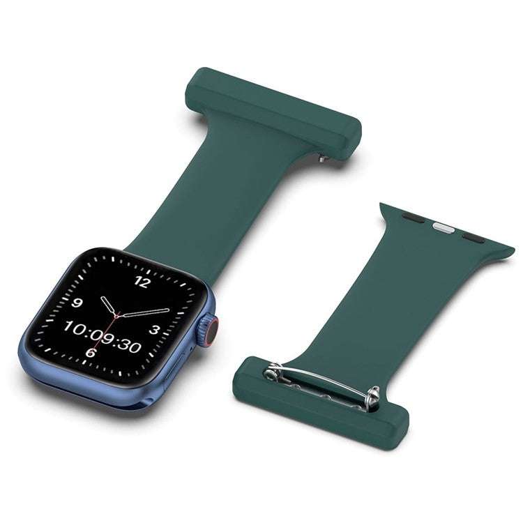 Nurse Apple Smart Watch Fob in green silicone, designed for medical professionals.