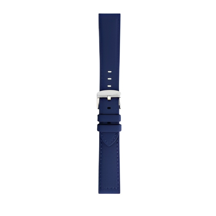 Blue Morellato Capri recycled watch strap with silver buckle.