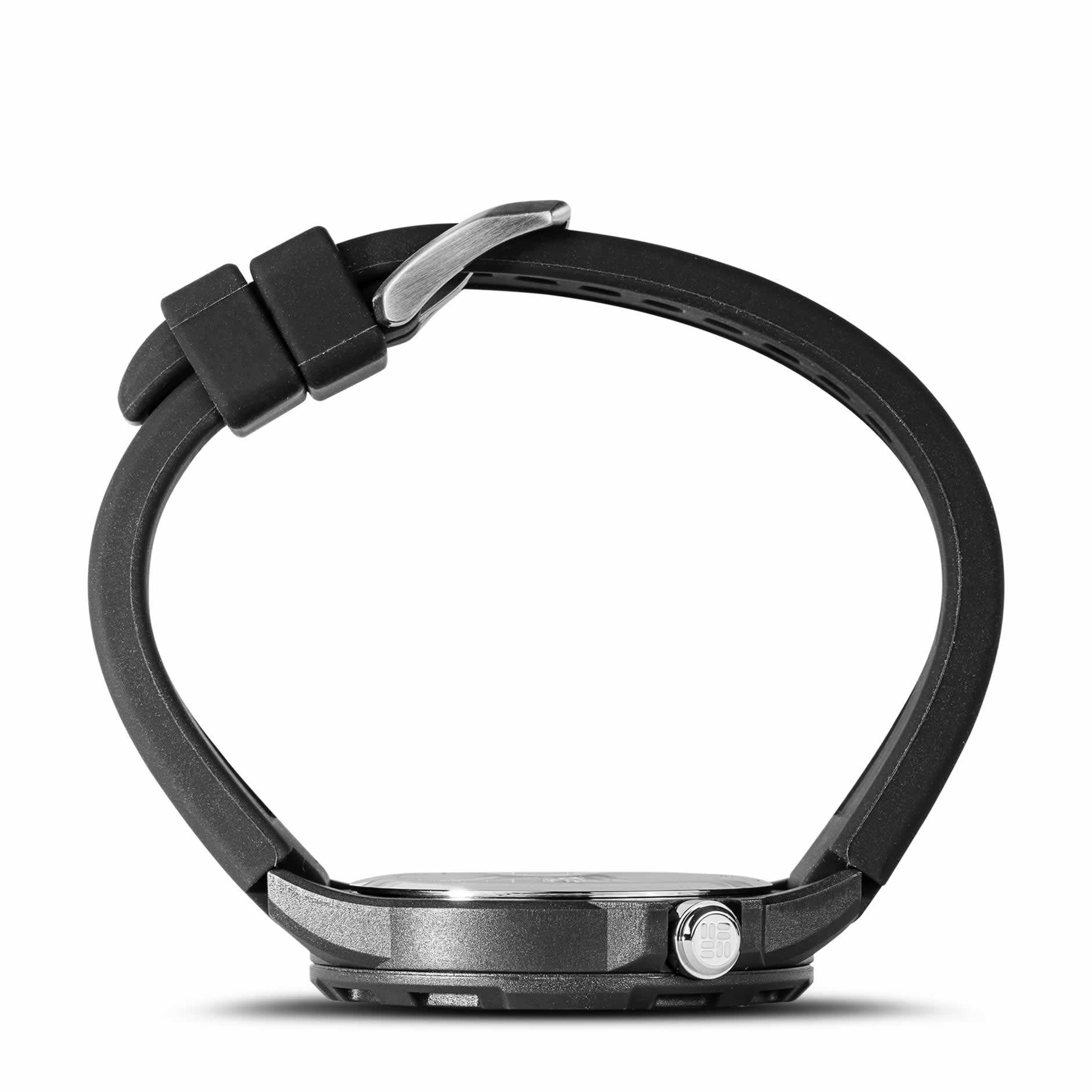 WatchColumbia Watch Trailhead Black Dial Black Silicone Strap