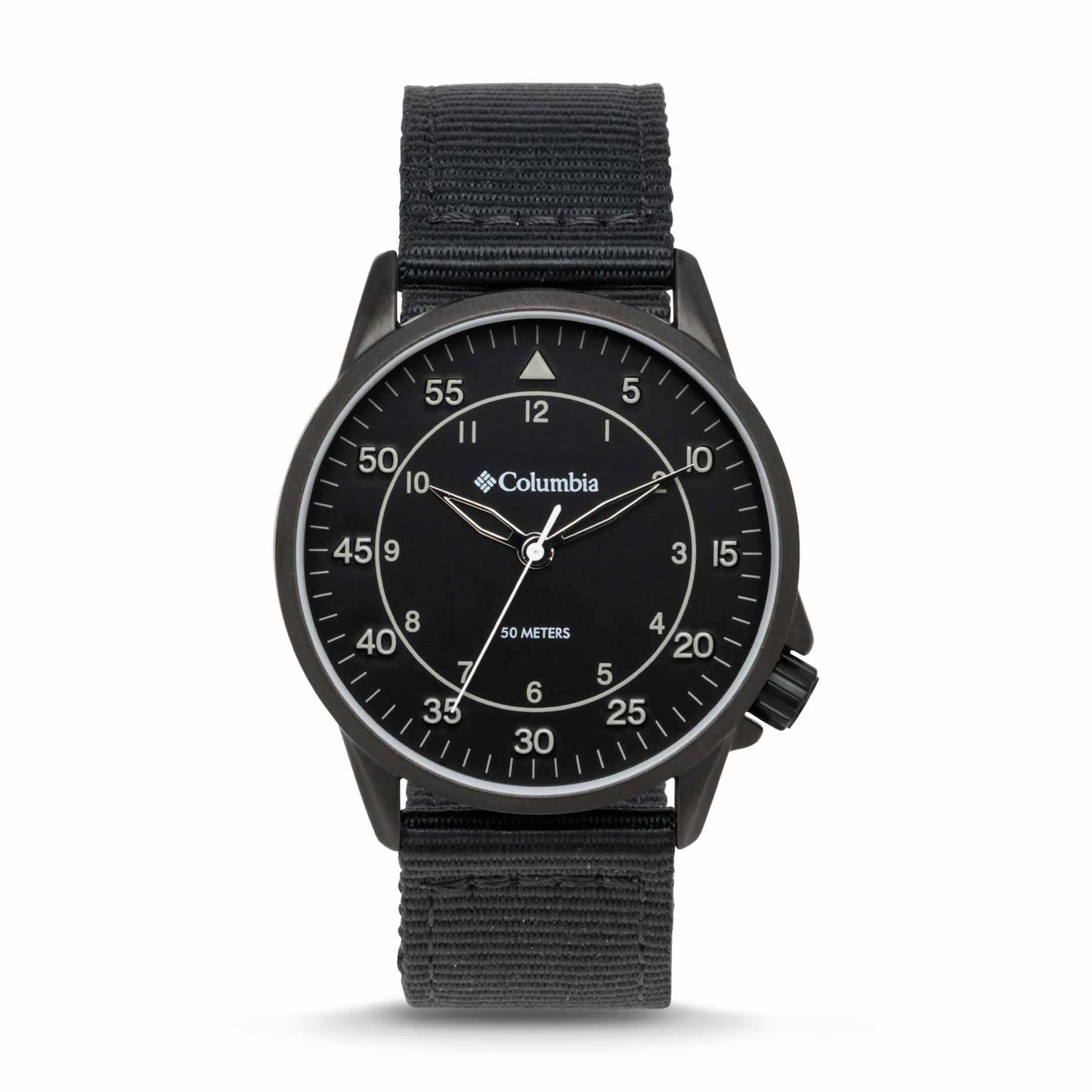 ColumbiaWatchColumbia Watch Viewmont Black Case Black Dial Black Nylon StrapWatch Avenue UK