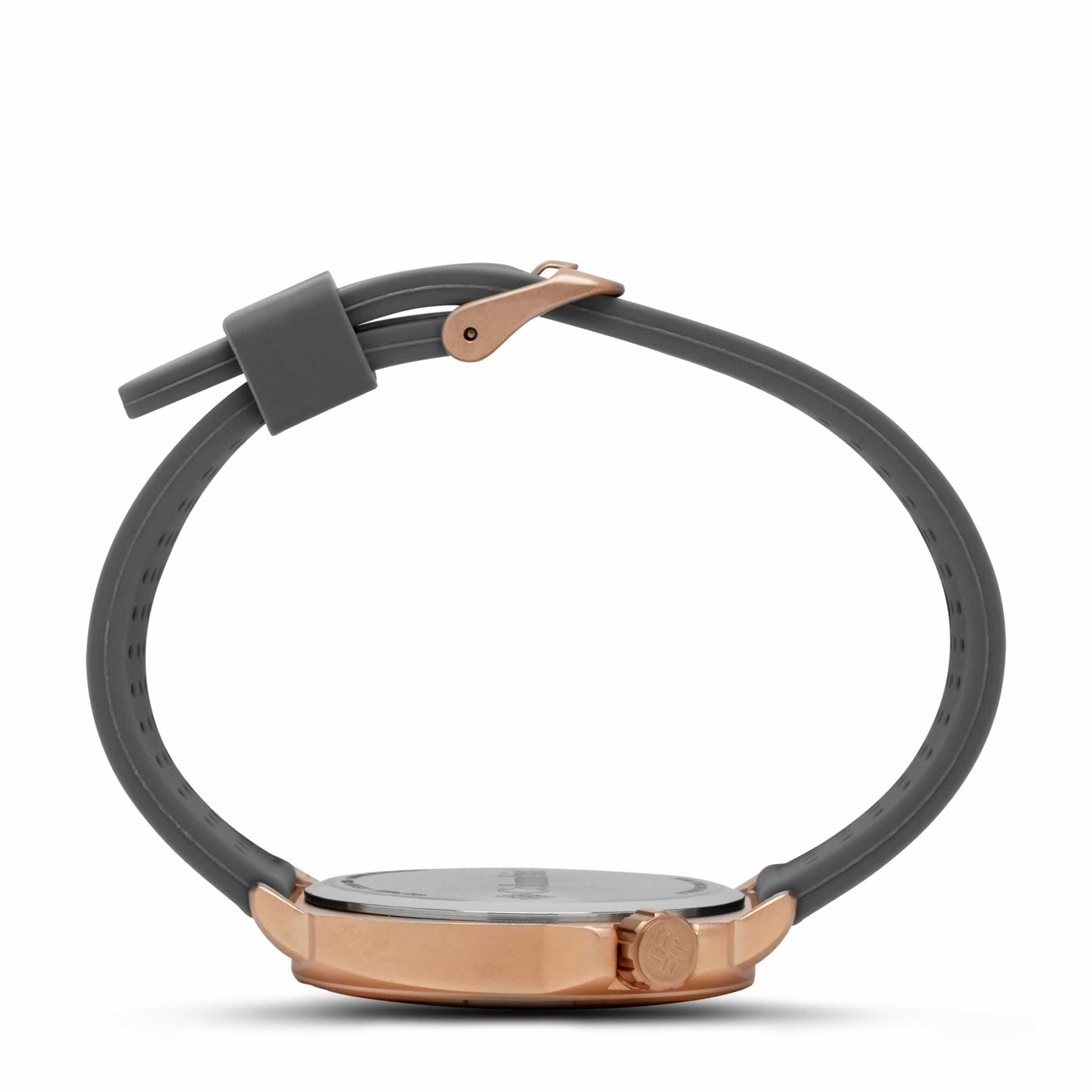 WatchColumbia Watch Delta Ridge Rose Gold Case Grey Dial Grey Silicone Stra