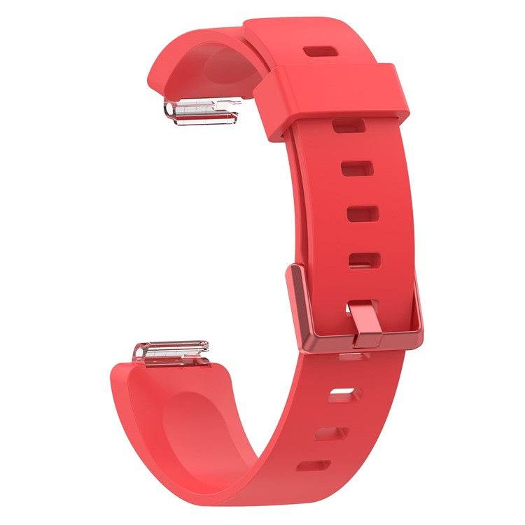 Red Fitbit Inspire compatible strap in size L, durable and stylish design for fitness tracking.