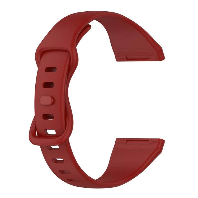 Red Fitbit Versa 4 compatible strap available in sizes S and L.
