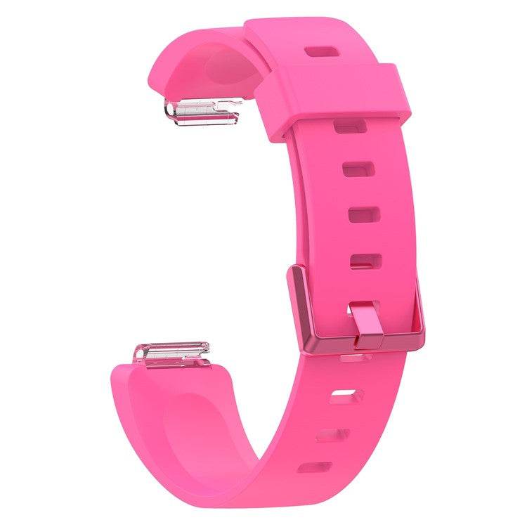 Pink Fitbit Inspire compatible strap in durable, comfortable design; available in sizes S and L.