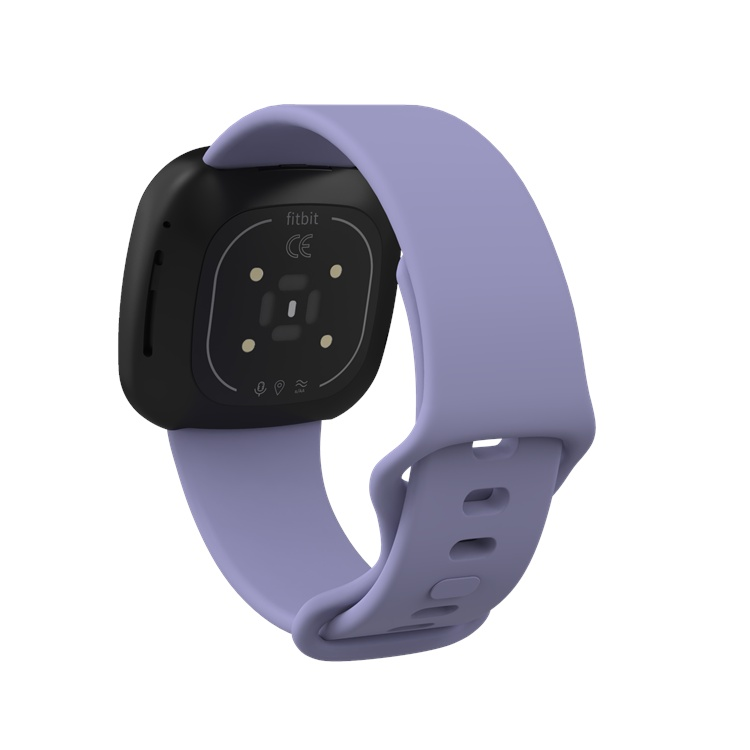 Fitbit Versa 3 compatible strap in lavender color.