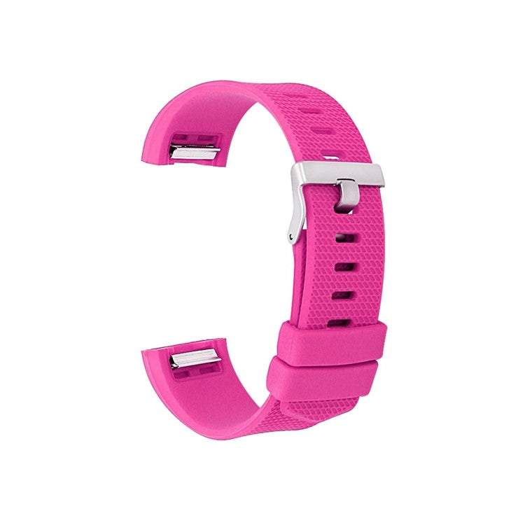 Pink compatible strap for Fitbit Charge and Charge 2, available in sizes S and L.