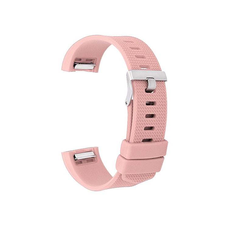 Pink Fitbit Charge and Charge 2 compatible strap for fitness trackers, available in sizes S and L.