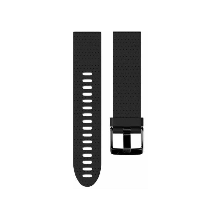 Silicone watch straps with black buckle for Garmin Fenix 5S / 5S Plus, durable and stylish.