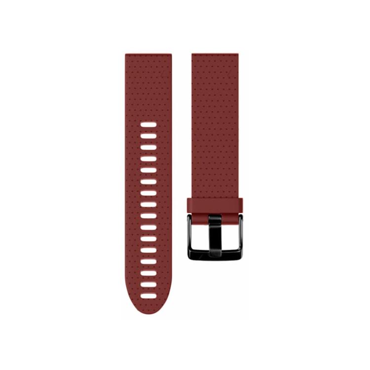 Silicone watch strap with black buckle for Garmin Fenix 5S / 5S Plus.