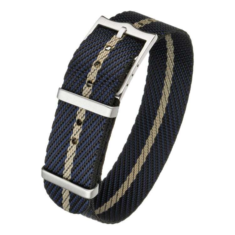Premium Tudor nylon watch strap with contrasting colors and durable hardware.