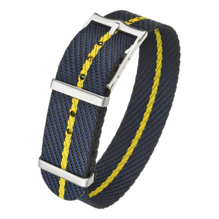 Premium Tudor nylon watch strap with durable hardware and contrasting colors.