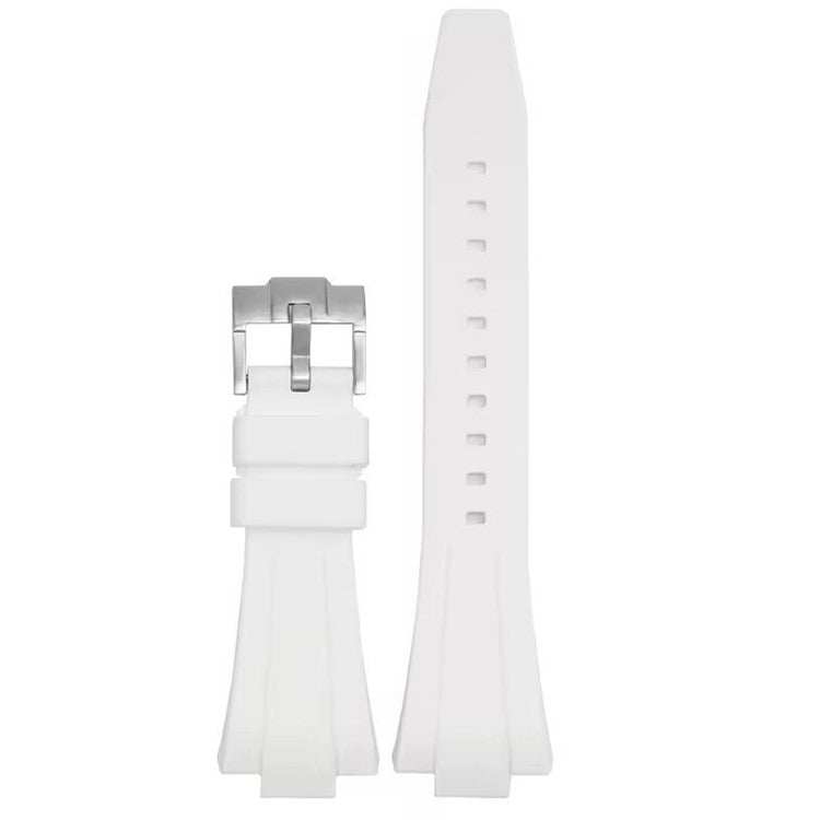 FKM rubber watch straps compatible with Tissot PRX35, shown in durable and stylish design, for 35mm case diameter.