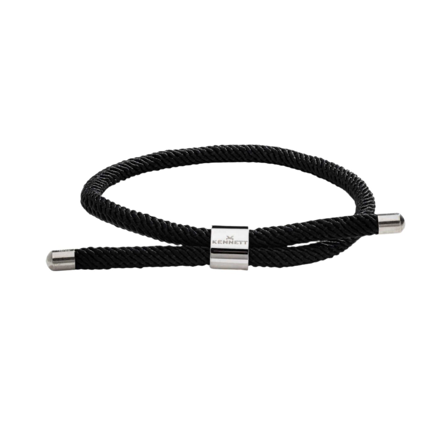 Kennett Unisex Rope Bracelet – Steel Clasp & Nylon