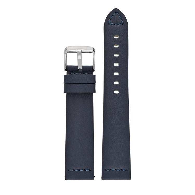 Smooth Handmade Padded Leather Strap (20mm–24mm)