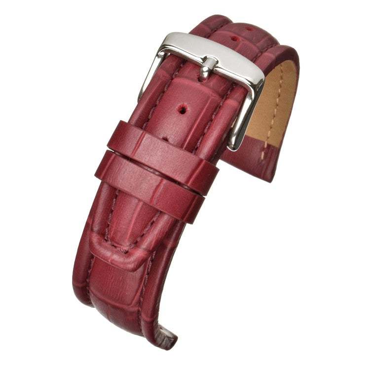 Matt Alligator Padded Watch Strap with distinctive matt finish and stainless steel buckle.