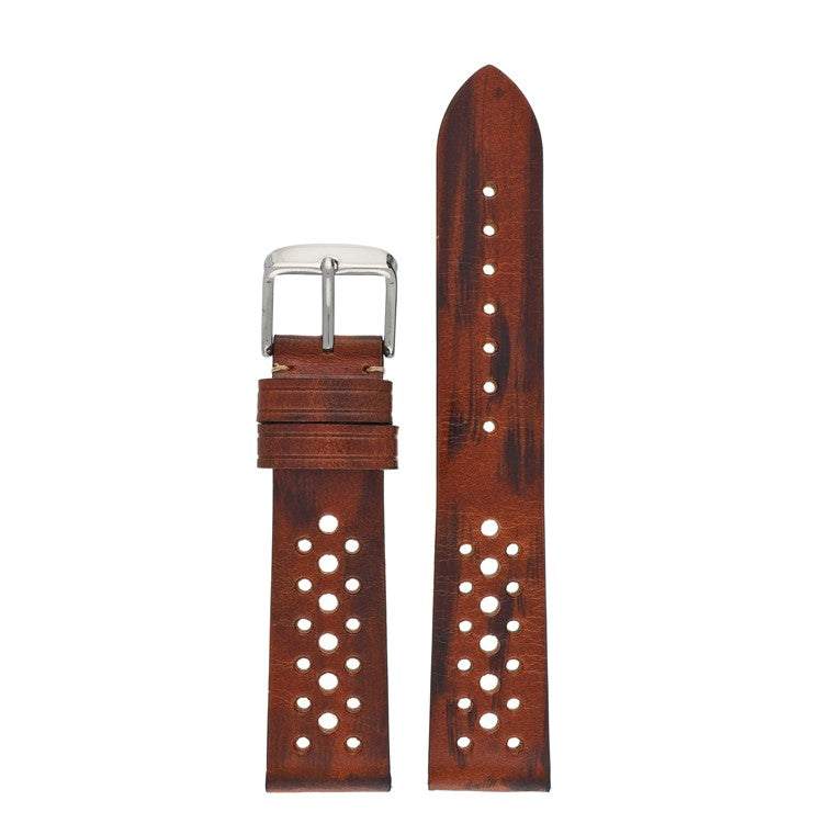 Perforated Leather Watch Strap | 18mm–22mm Options