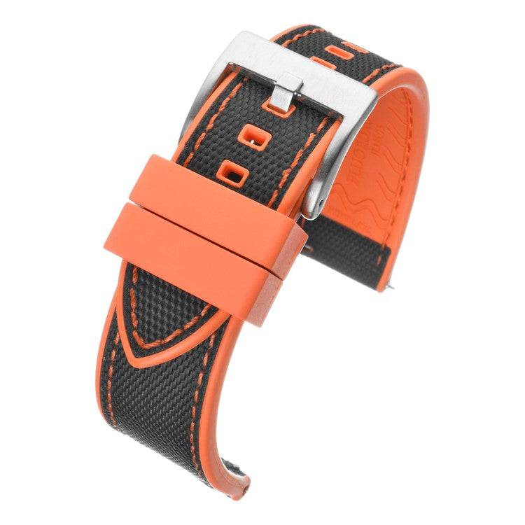 Watch StrapSailcloth & Rubber Hybrid Watch Strap - Premium Nylon Upper | Durable Our Sailcloth & Rubber Hybrid Watch Straps are perfect for those seeking both style and durability. The premium reinforced nylon upper, inspired by ship sails, a