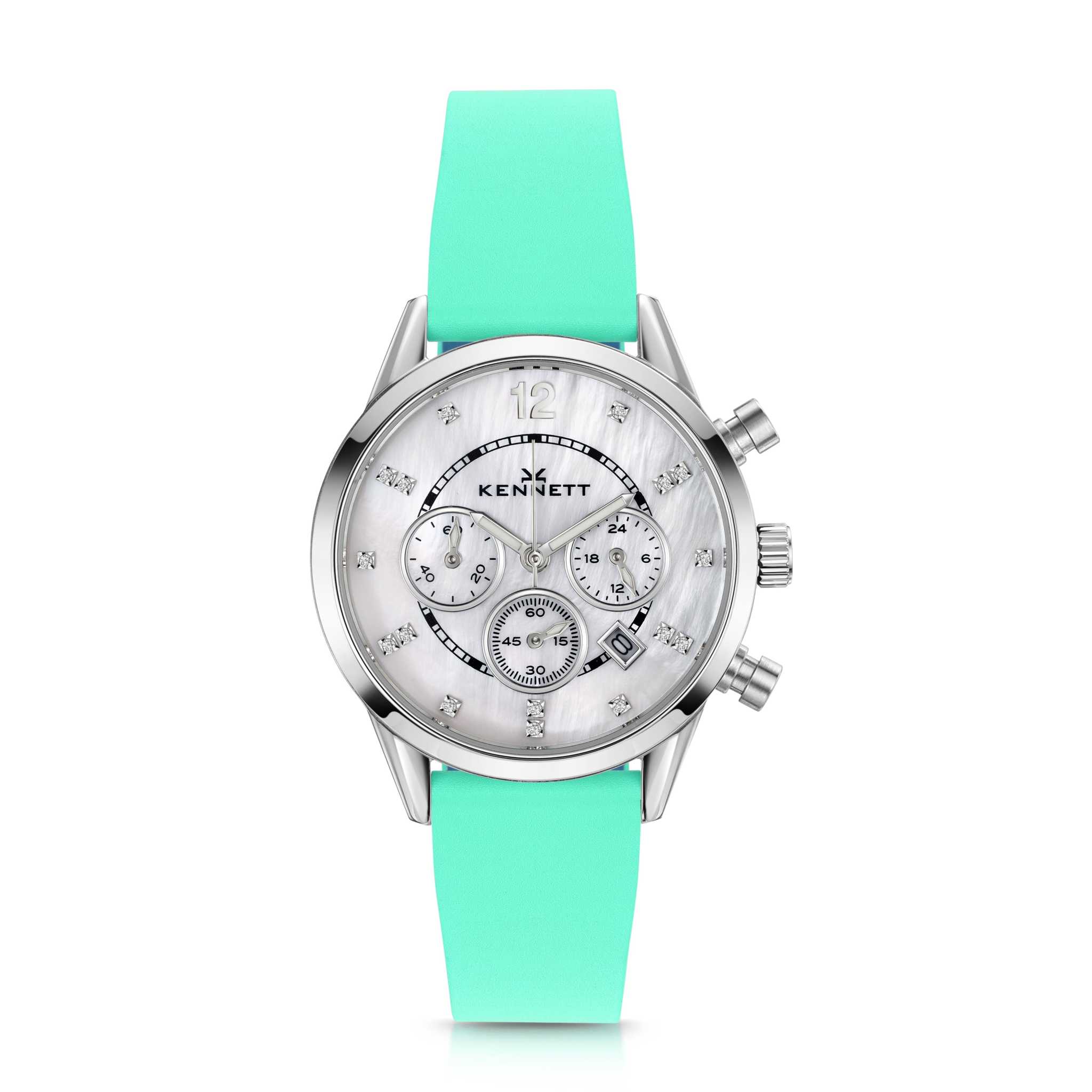 Kennett Lady Savro Chronograph Watch – Silver & Pearl