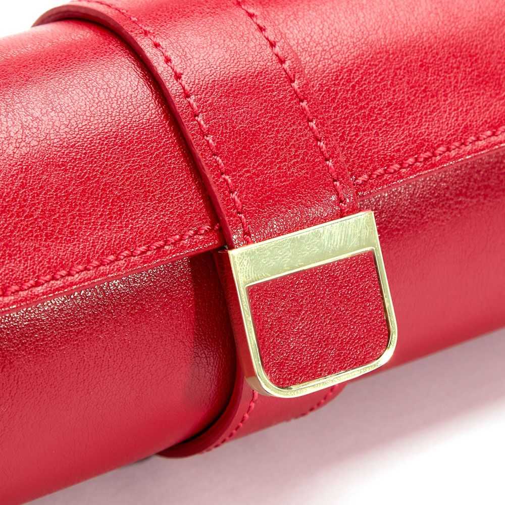Palermo Double Watch Roll & Jewellery Pouch – Red