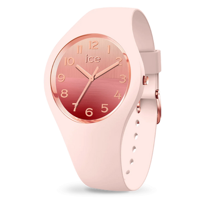 ICE Horizon Nude Watch Small with elegant design and pink details.