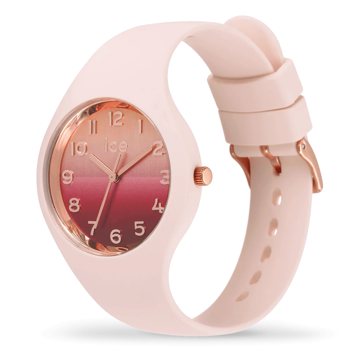 ICE Horizon Nude Watch Small 021361 with elegant pink sunset-inspired design.