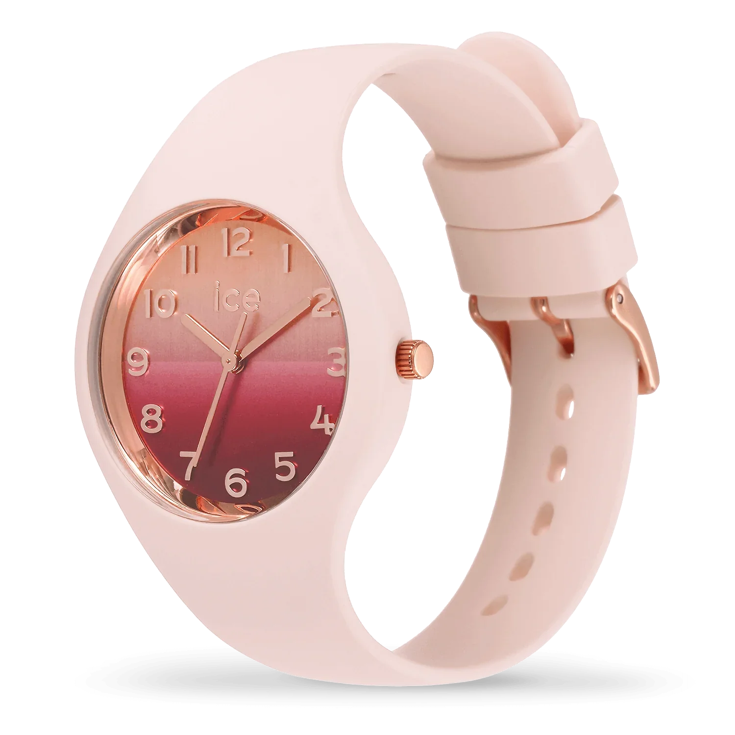 ICE Horizon Nude Watch Small 021361 with elegant pink sunset-inspired design.