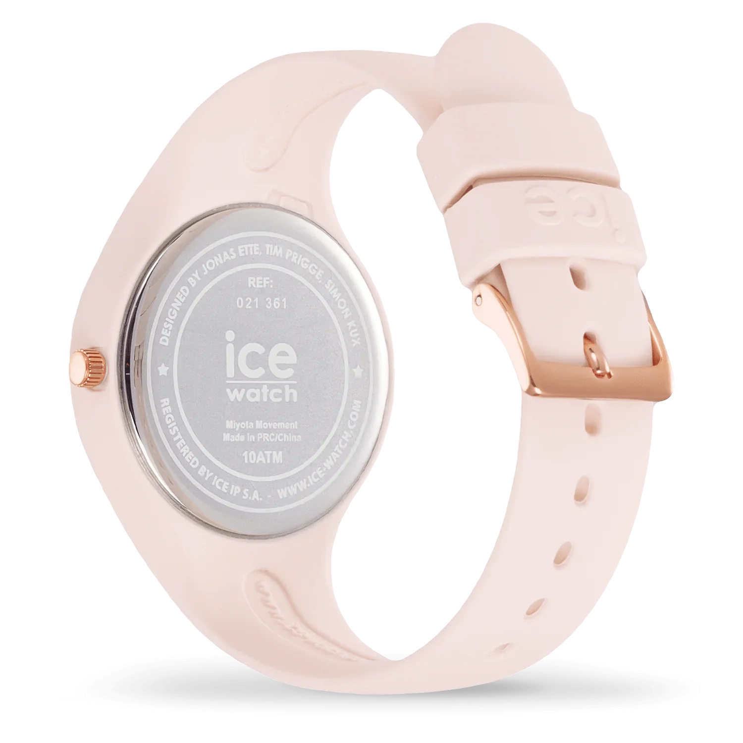 ICE Horizon Nude Watch Small 021361 with pink strap and elegant sunset-inspired design.
