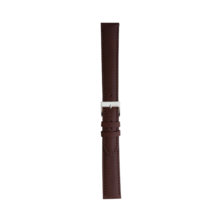 Morellato GRAFIC calf leather watch strap with minimalist design, clean-cut edges, and tonal stitching.