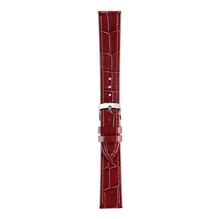 Morellato KAJMAN alligator grain calf leather watch strap with tonal stitching.